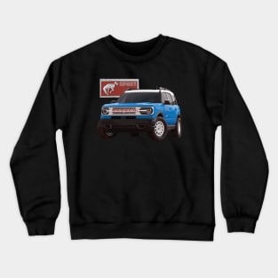 Ford Bronco Heritage edition peak blue Ford Bronco MURICA SUV sport truck Crewneck Sweatshirt